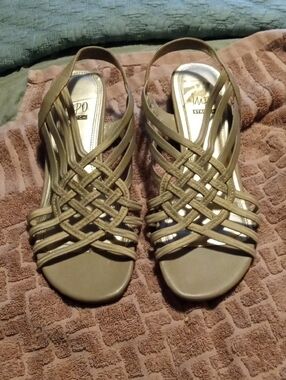 Impo Braided Strappy Sandals in Olive